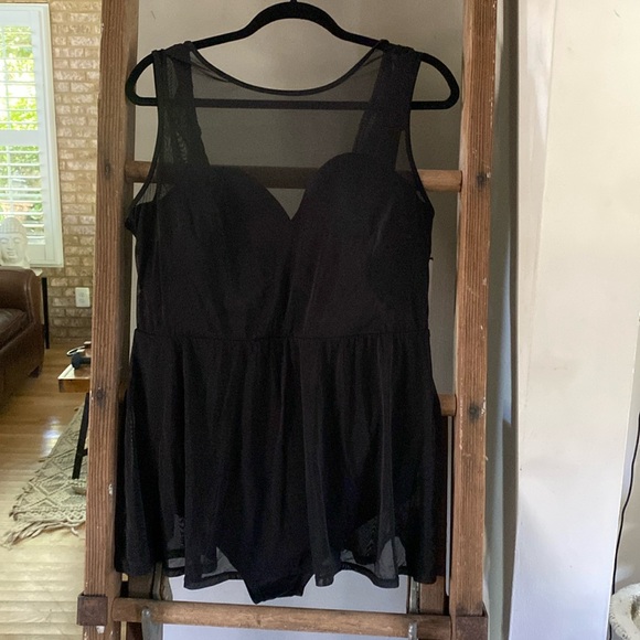 torrid Other - TORRID Underwire Short Mesh Overlay Swim Dress With Brief 2X DD - F NEW 14339116